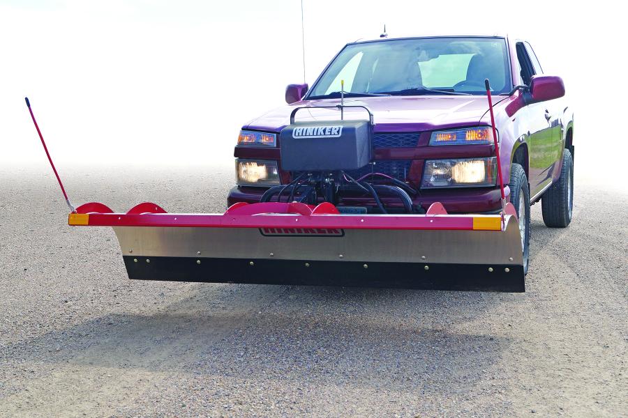 The self-aligning, drive-in Hiniker Quick-Hitch 2 mounting system allows users to connect the plow within seconds.