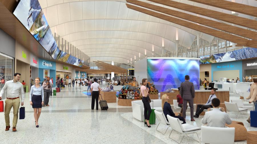 Rendering of the Great Hall
(Denver International Airport photo)