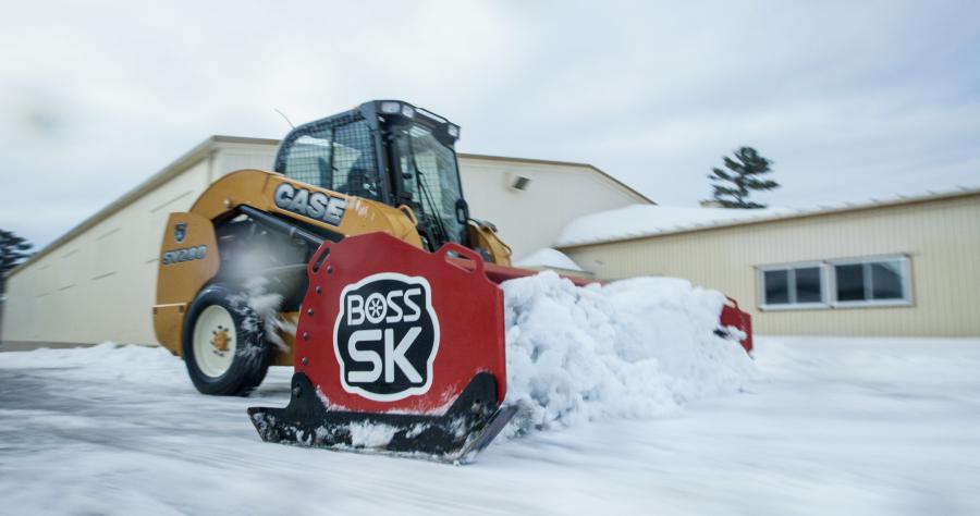 SK Box Plows from Boss are designed to put the full force and maneuverability of a skid steer into getting the pavement back to black. Now available in a 12-ft. model.