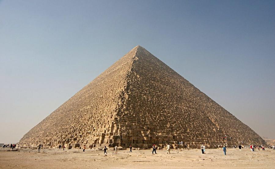 Forty-five hundred years after it was built, archaeologists have discovered proof showing how ancient Egyptians moved stone to construct the Great Pyramid of Giza in Egypt.
