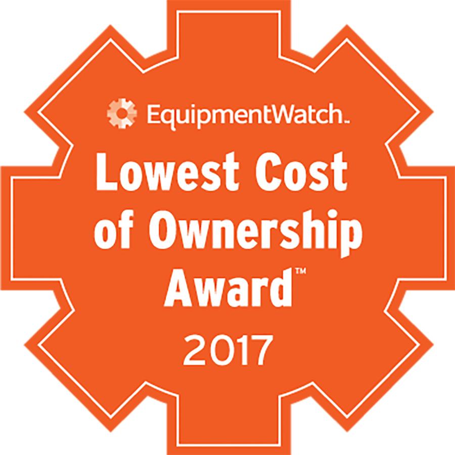 The Lowest Cost of Ownership Awards are the industry's only accolade of its kind, based on empirical data regarding the long-term cost of heavy equipment.