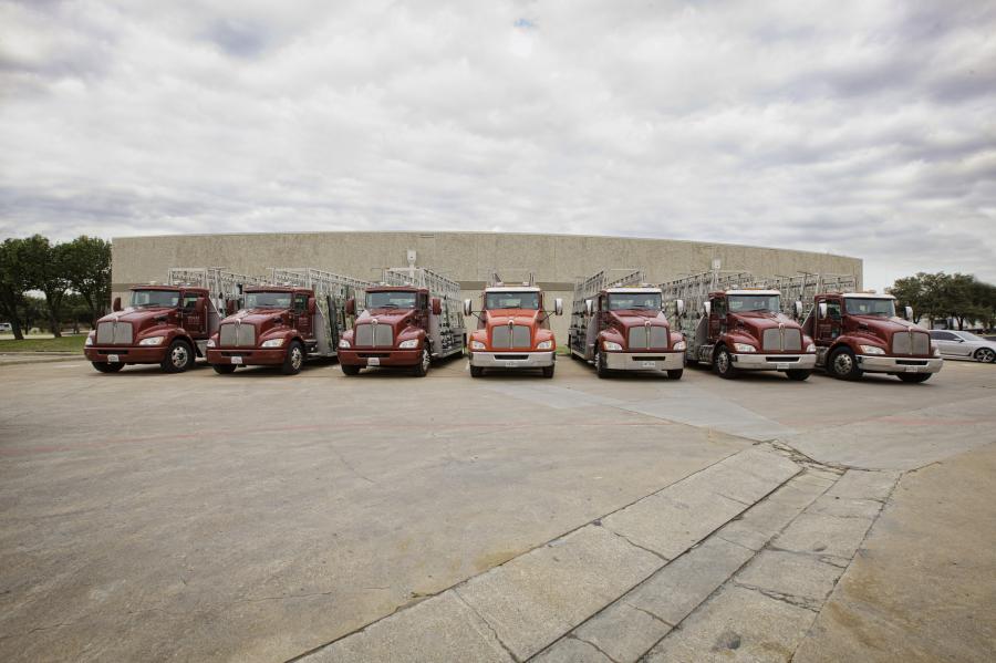 The Kenworth T270s are equipped with six-speed Allison automatic transmissions and 350-hp PACCAR PX-9 engines providing 1,000 lb-ft of torque, and can carry nearly twice as much glass products on 24-ft. racks, or 10 ft. longer than the racks equipped on the trucks they replaced.
