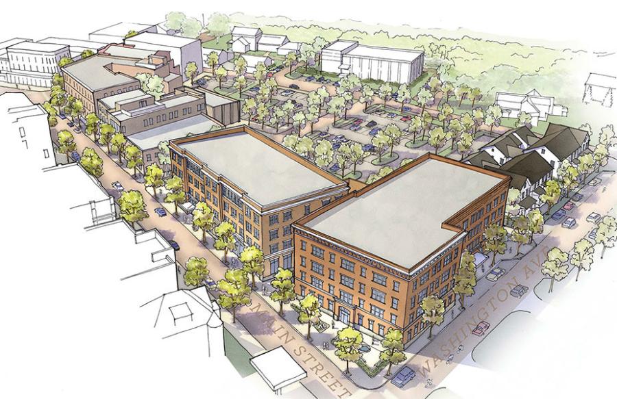 The four-acre site will be transformed into a mixed-use urban area with a medical office building, housing, restaurants and retail space.
(Putnam Block photo)