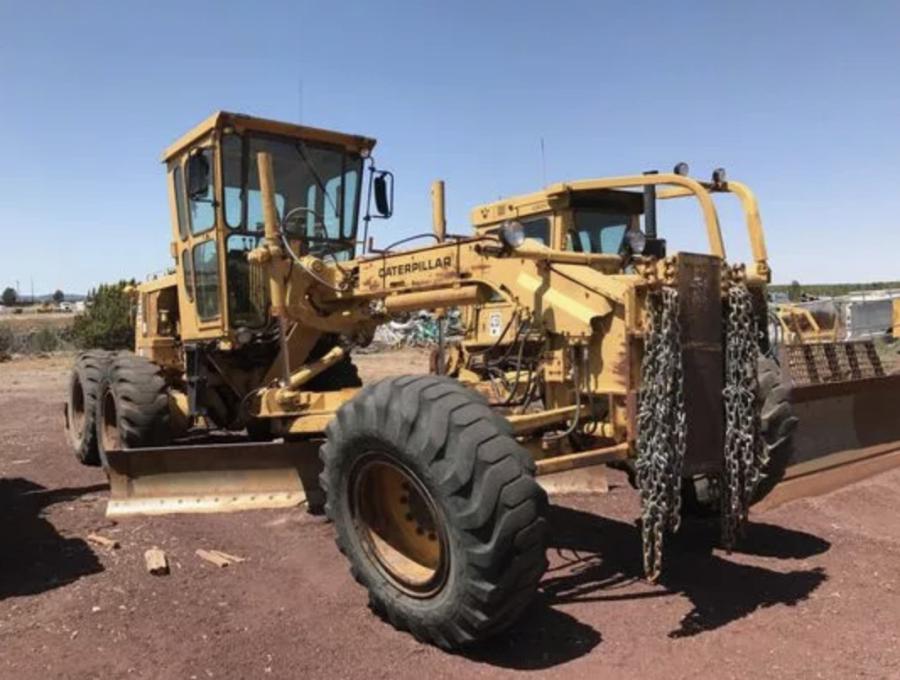 Though heavy equipment should be replaced every 10 years or so, Navajo County’s road blader is 37 years old. 
(Navajo County photo)