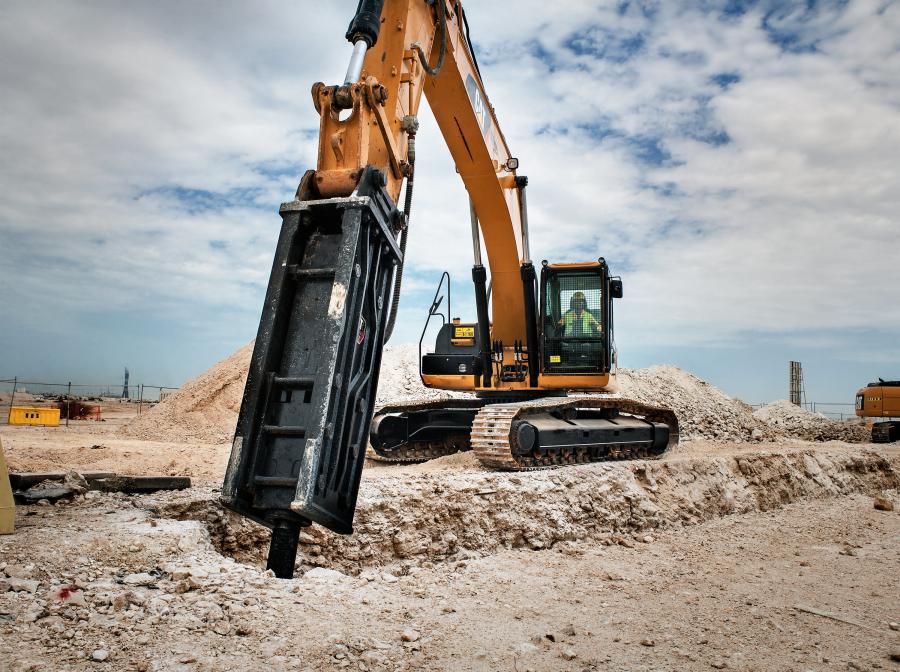 Cat B Series hydraulic hammers (B20, B30, and B35) are designed for high production in a wide range of severe applications — such as quarry, road construction, demolition and general construction.