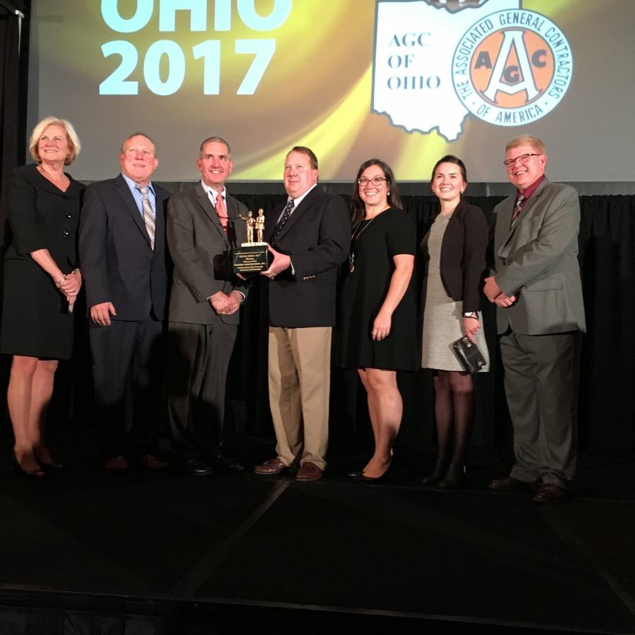Mosser Construction Inc. announced that it was one of the winners of the prestigious AGC of Ohio 2017 Build Ohio Awards.