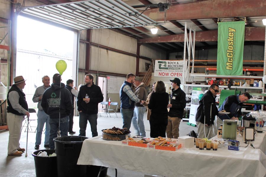 Rock & Recycling’s open house allowed current and potential customers the opportunity to get to know the company’s team while enjoying a wonderful lunch.