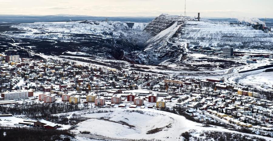 The iron ore mine is so important that Kiruna is moving the whole city center to allow mining activities to continue and expand.
