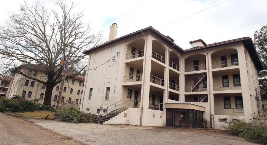 The McClellan Development Authority plans to renovate the headquarters and four multi-story barracks for $23 million.
(Trent Penny/The Anniston Star photo)