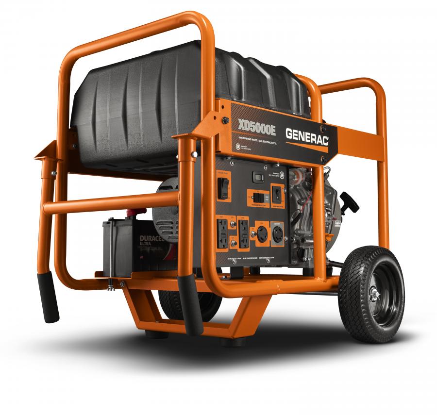 The XD5000E diesel-fueled portable generator is part of the new Generac Pro line of outdoor power equipment designed and engineered for commercial users.