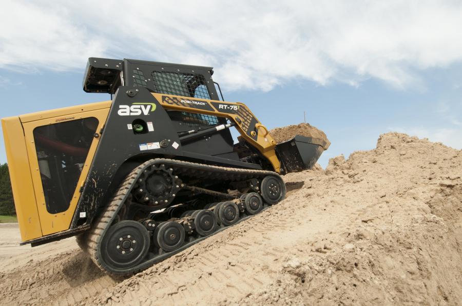 The ASV Demo Challenge series demonstrates ASV machine performance in a number of situations, from traction on muddy terrain to machine handling on side slopes. (Photo Courtesy of ASV)
