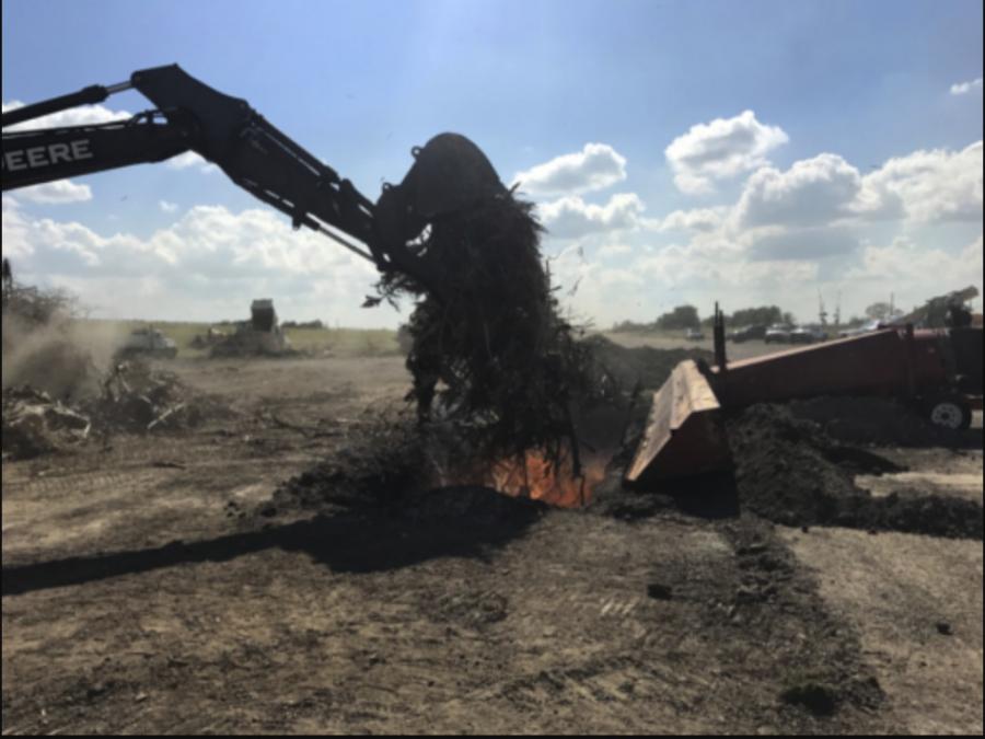 Teams have burned an estimated 72,000 cu. yds. of vegetative debris in Aransas County.