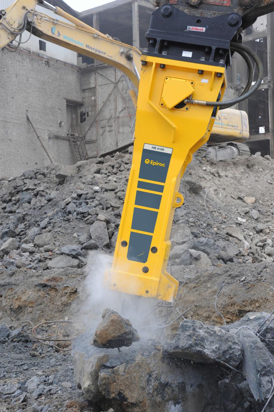 Epiroc HB 2000, HB 2500, HB 3100, HB 3600, HB 4100 and HB 4700 are equipped with IPS. During 2018 all other heavy hydraulic breakers in the Epiroc range will incorporate the unique system.