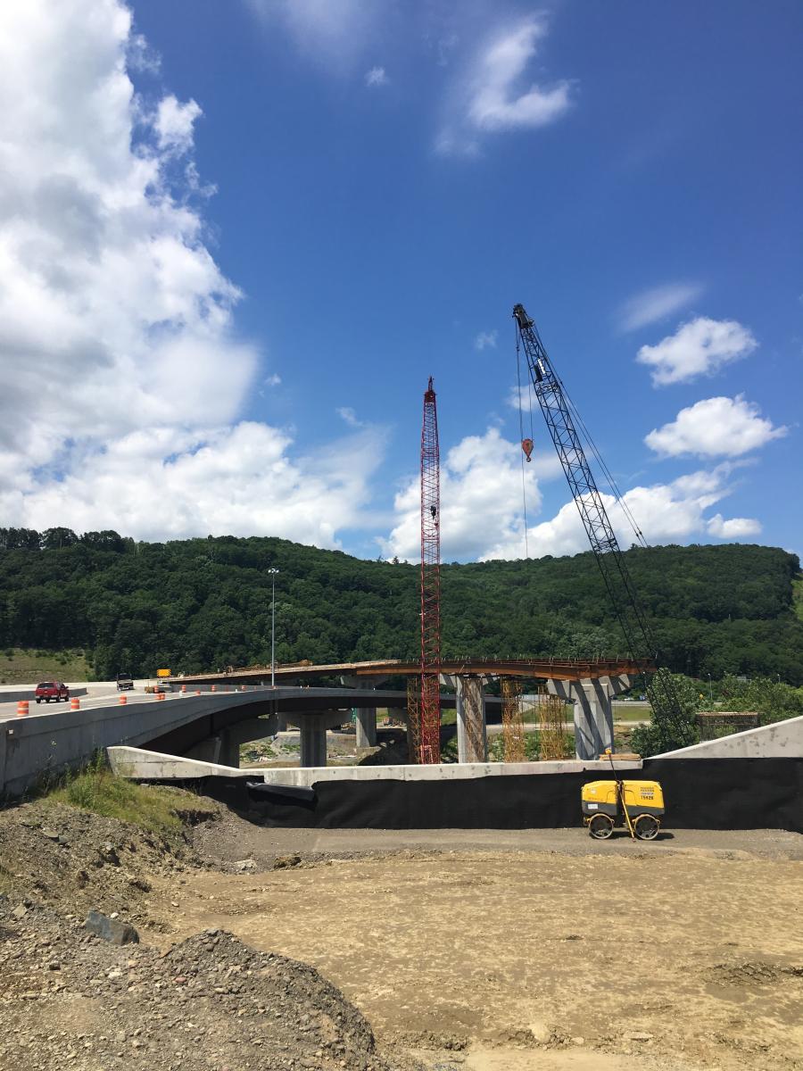 Work involves reconstructing nearly nine center lane miles of highway. Construction is expected to be finished by December 2020. (NYSDOT photo)