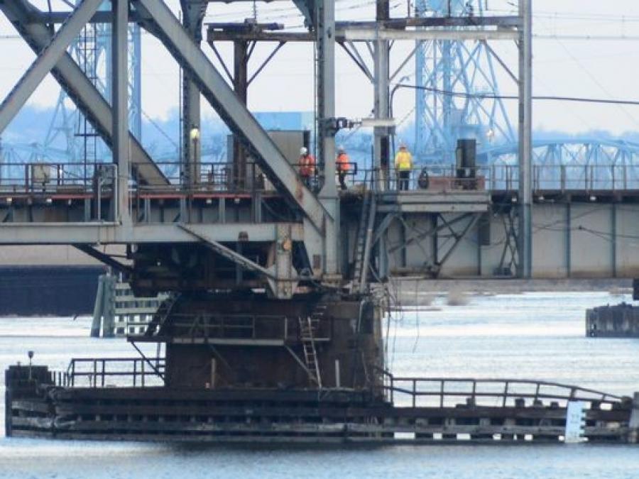 On March 16, the Portal Bridge just outside Newark malfunctioned.
(Tariq Zehawi/NorthJersey.com photo)