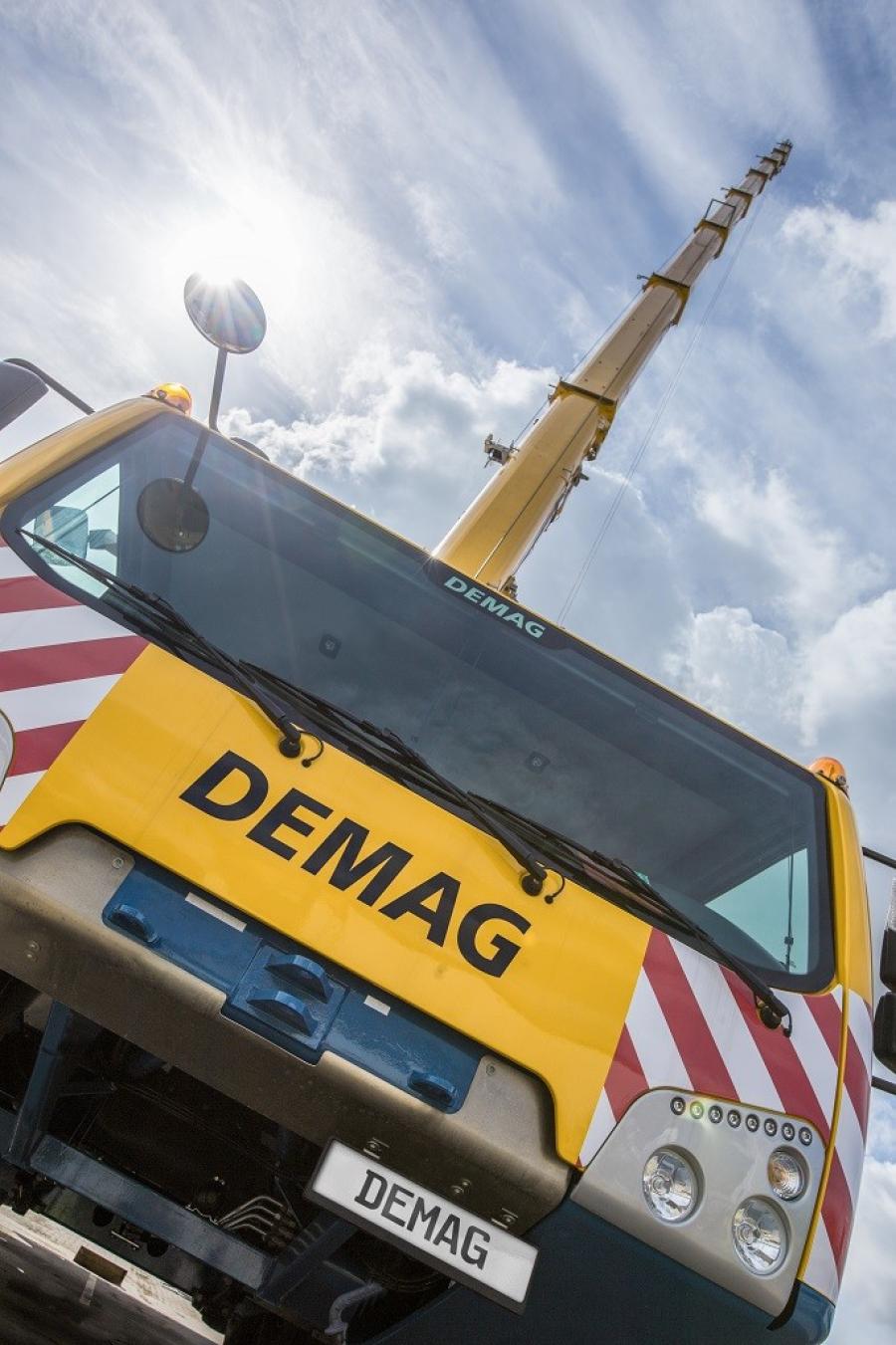 Included in Renegar-Driggers  Machinery’s order is the 4-axle, 120-ton (100-t) capacity class, Demag AC 100-4L all terrain crane, a pair of 5-axle, 180-ton (160-t) capacity class, Demag AC 160-5 all terrain cranes, and the three 5-axle, 245-ton (220-t) capacity class, Demag AC 220-5 all terrain cranes.