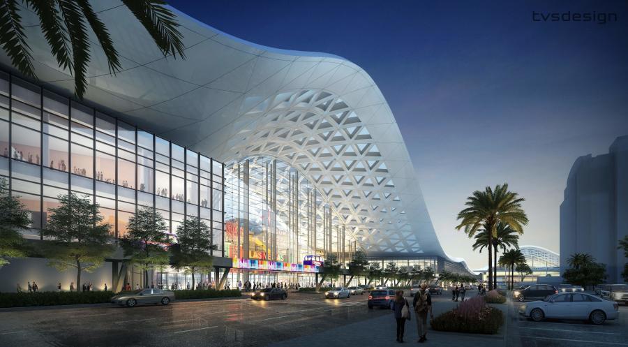 The LVCCD’s Phase Two is an $860 million expansion project that will add 1.4 million sq. ft. to the current convention center facility, including at least 600,000 sq. ft. of new, leasable exhibit space.
(tvsdesign photo)