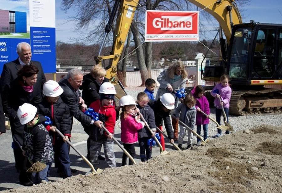 The groundbreaking ceromony took place on April 9, 2018.
(Gilbane Building Company photo)