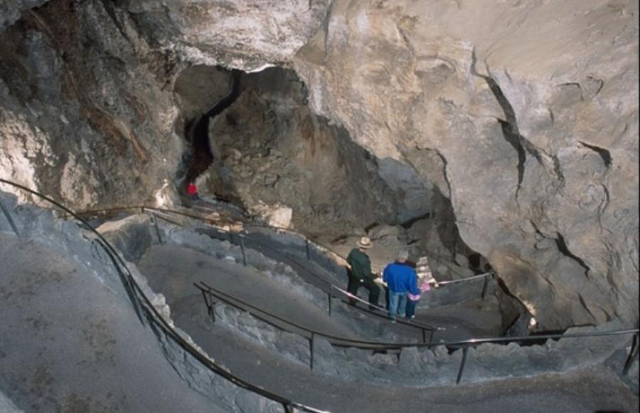 Work begins in August on Carlsbad Cavern, which in on the verge of collapse.
(National Park Service photo)