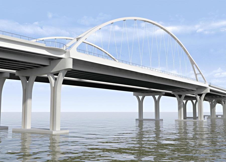 A rendering of the new bridge.