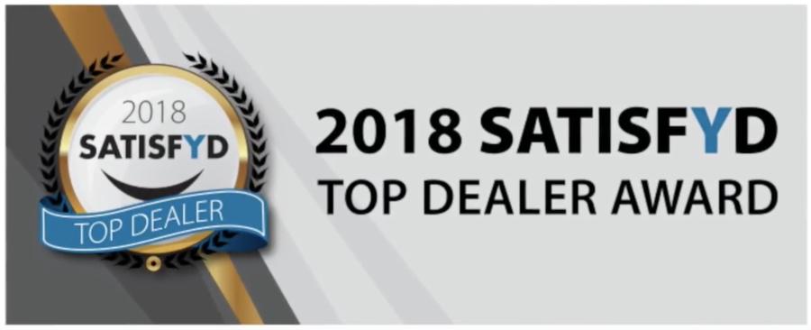 In the words of SATISFYD President & CEO, Ryan Condon, “The Top Dealer Award is presented only to a dealer group that exemplifies superior customer satisfaction, achieves best-in-class customer experience scores and makes a profound impact on the dealership and customers.”