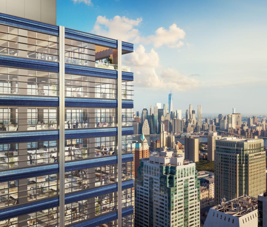 FXCollaborative photo
JLL Capital Markets announced they have arranged a $235 million construction loan for the developers of One Willoughby Square, a to-be-built 34-story Class A office tower in downtown Brooklyn.