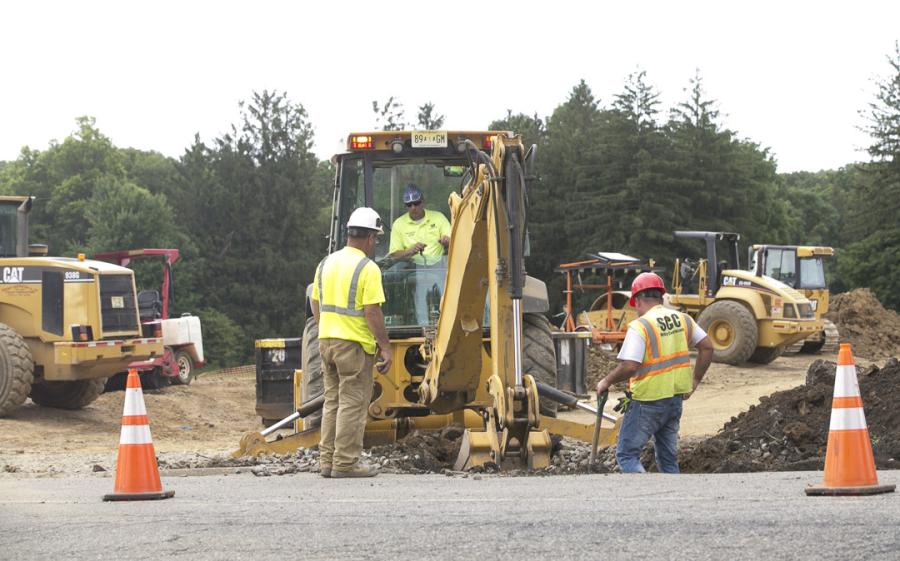 Construction crews are beginning to work on the final phases of the new main access road for Central Park of Morris County.