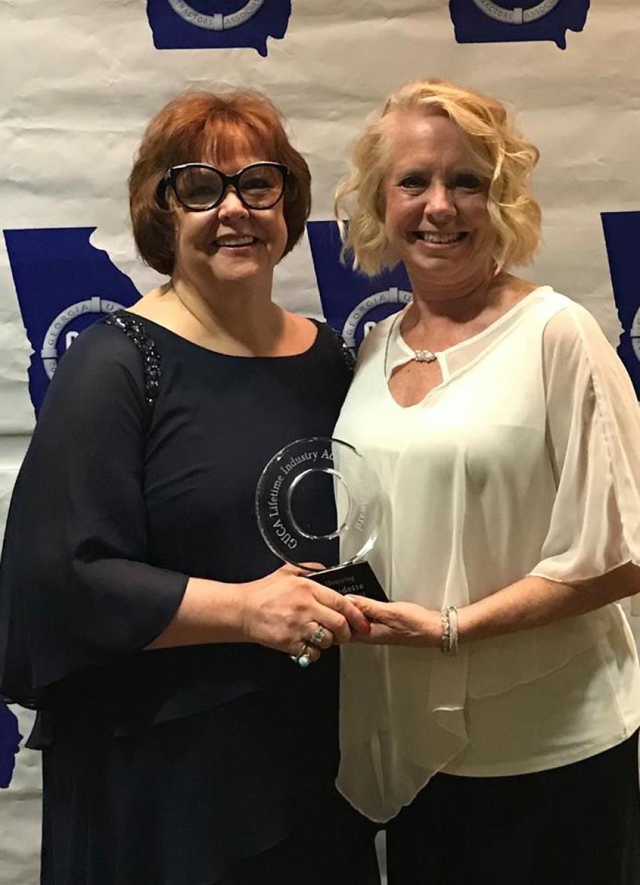 GUCA recognized Claudette Campbell of Georgia 811 in Duluth, Ga., as the GUCA Lifetime Industry Achievement Award for 2017-2018.