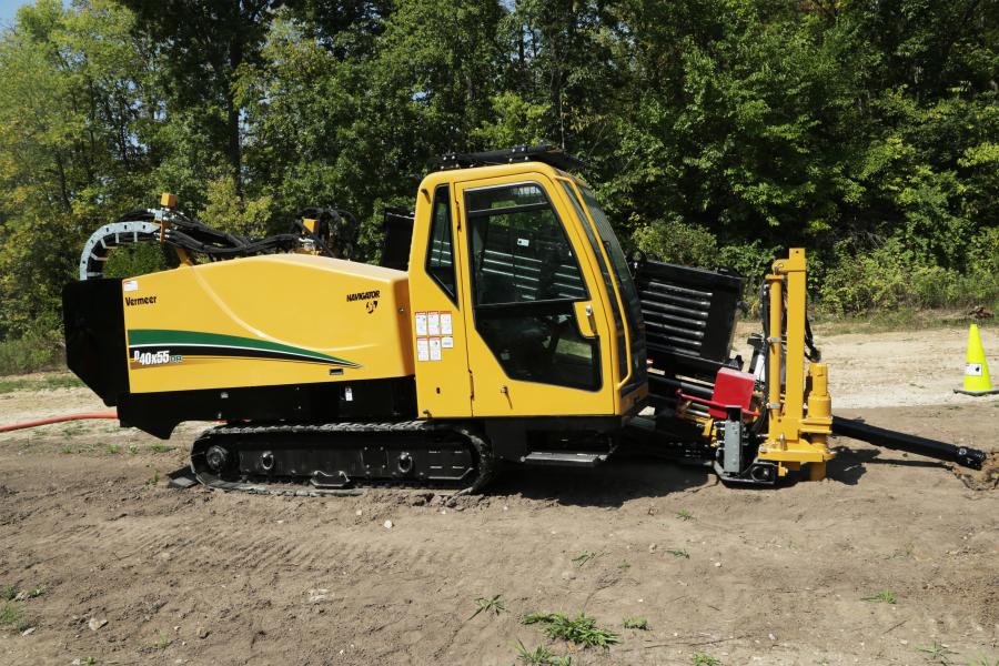 The new D40x55DR S3 Navigator HDD is Vermeer’s only drill with a dual-rod design, which lends itself to greater speed and power compared to its predecessor model, as well as offers the unique ability to handle tough ground conditions, including hard rock.