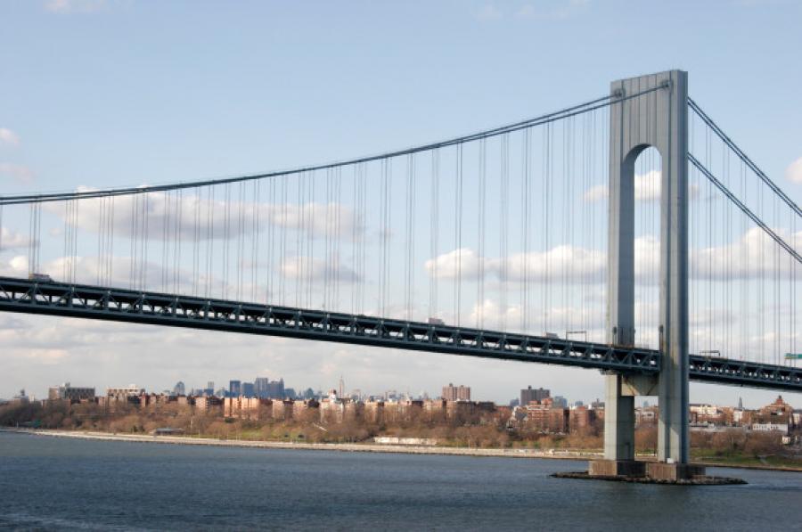 The Verrazzano-Narrows Bridge is a vital transportation link for millions of motorists and gets worldwide attention, once a year, as the starting point of the New York City marathon. (Photo Credit: the New York Post)