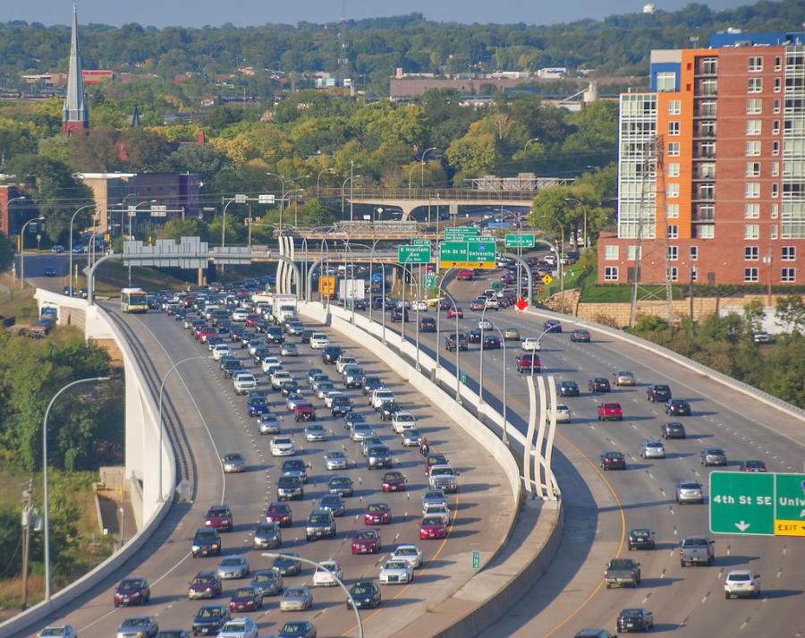 Roads in Minnesota earned a low grade of “D+” in a report by the American Society of Civil Engineers.
(Ron Cogswell/Flickr.com photo)