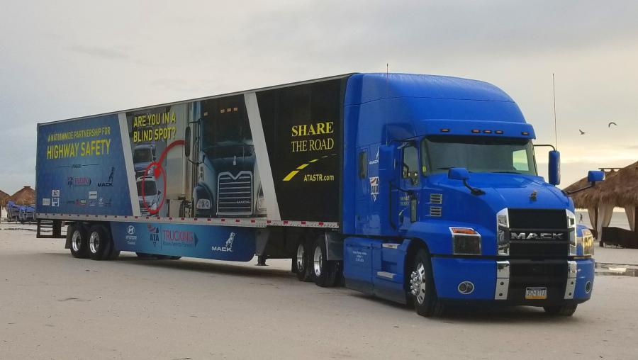 Mack Trucks will continue to sponsor the American Trucking Associations (ATA) Share the Road program in 2019. Mack has sponsored Share the Road since 2001. The drivers travel countrywide in a 2018 Mack Anthem 70-inch Stand Up Sleeper model teaching the public about truck stopping distances and how it differs from passenger cars, potential truck blind spots while discussing other safety considerations that can help ensure safe travels.