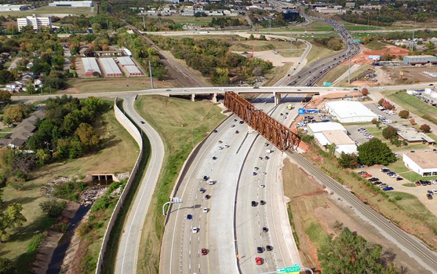 The project is part of a decades-long effort to widen I-235 from Edmond to Oklahoma City. (ODOT photo)