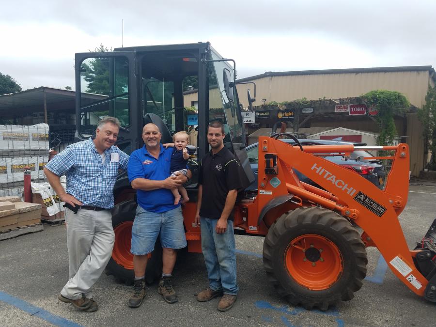 (L-R) are Gary Wade, president of All Island Equipment; and Carmine Capobianco, president of Big Valley Nursery, his grandson, Ronny, and son, Tom Capobianco.