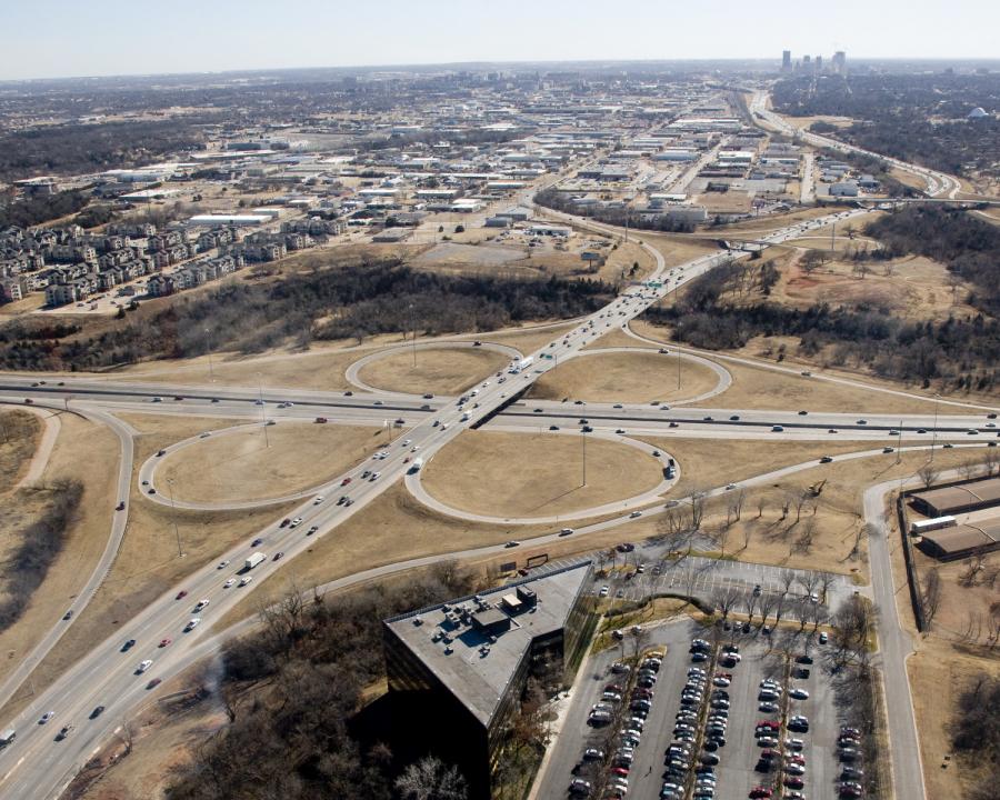 The I-235/U.S.-77 interchange at I-44 will be widened and reconstructed starting in spring 2019 after the award of an up to $105 million project by the Oklahoma Transportation Commission to Allen Contracting Inc. of Oklahoma City.