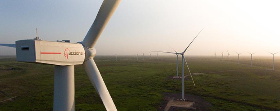 San Roman Wind Farm, the last one built by ACCIONA Energy in Texas, close to Palmas Altas WF.