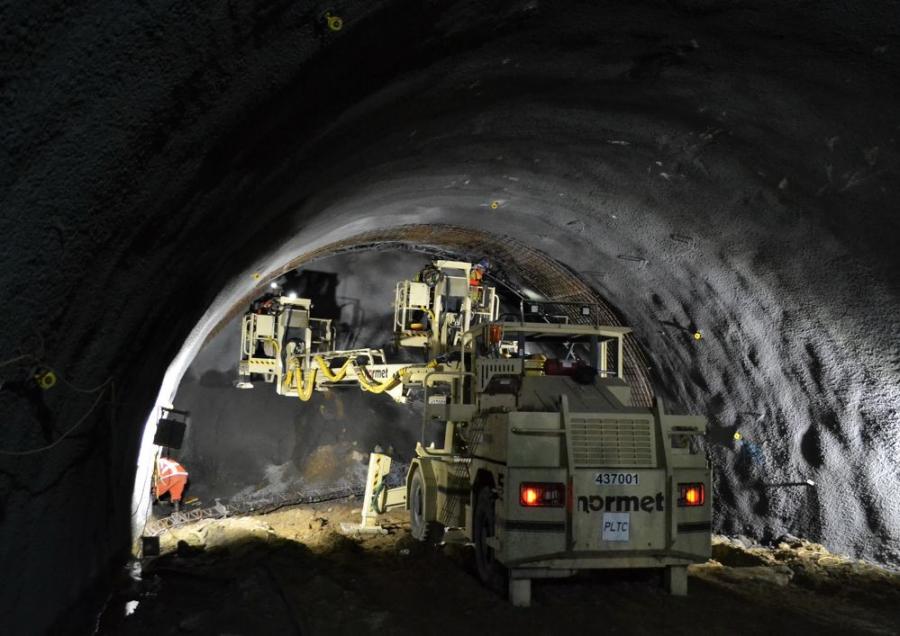 A likeness of Saint Barbara, the patron saint of miners, tunnelers, artillerymen and others who handle explosives, is often found deep underground on these types of jobs.
(MDOT MTA photo)