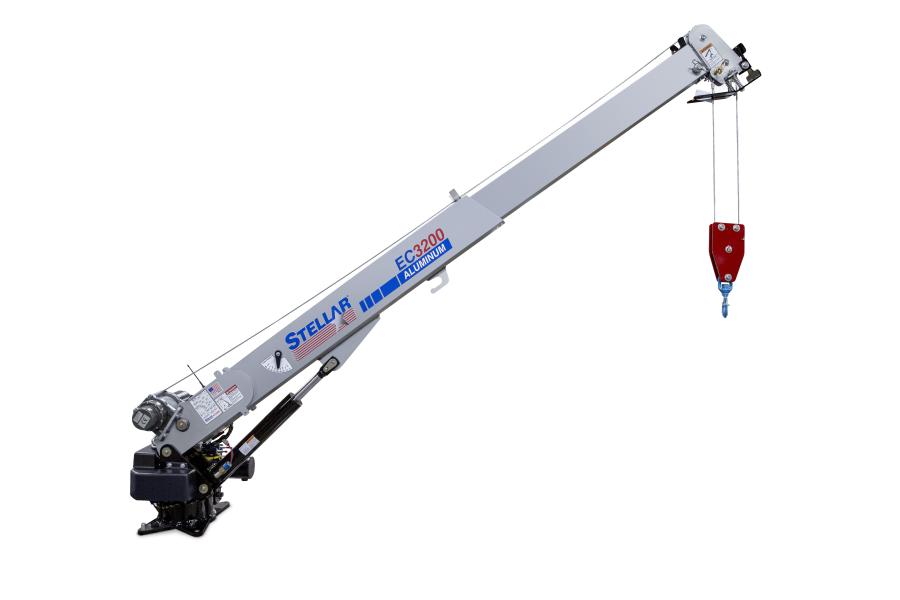 The compact Stellar EC3200 Aluminum Telescopic Crane weighs just 500 lbs. (226.7 kg) — 230 lbs. (104 kg) less than the steel version of the EC3200.