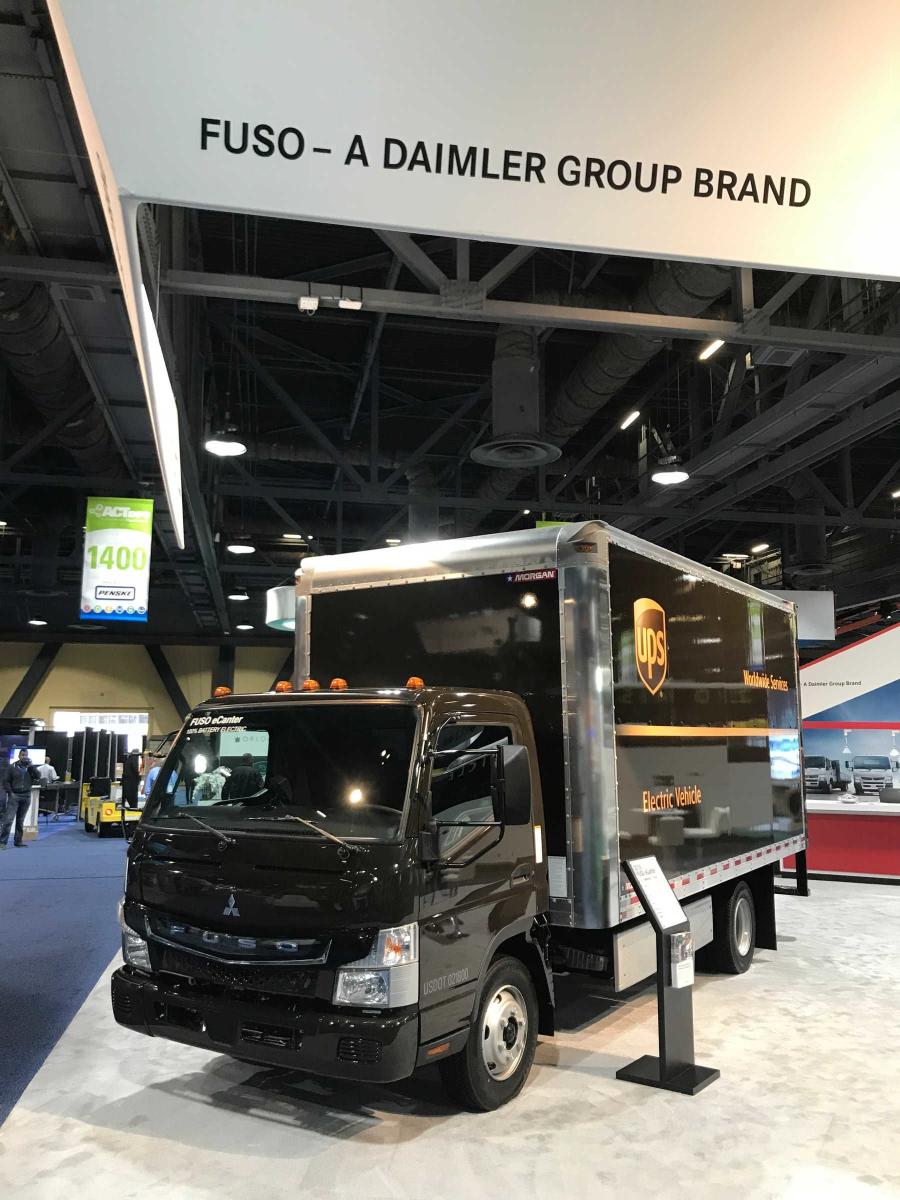 The Fuso eCanter on display will represent the more than 100 eCanter trucks currently operating in the U.S., Japan, Germany, England, the Netherlands and Portugal.
