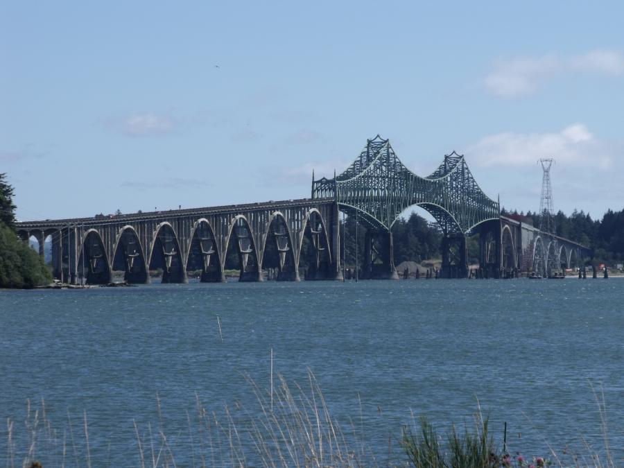 The latest project on the McCullough Bridge will rehabilitate the steel structure by removing rust, replacing rivets and repairing damaged steel before repainting the bridge.
(Oregon Department of Transportation photos)