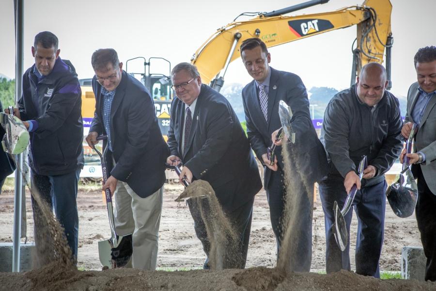 Officials break ground on the new Computer & Automotive Engineering Building.
(Weber State University photo)