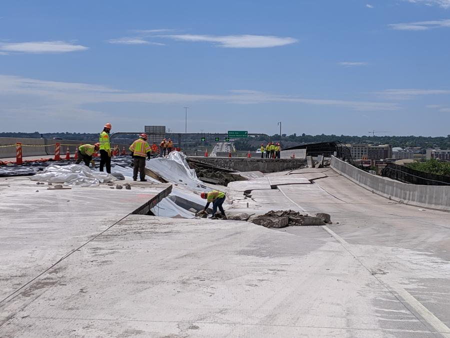 CDOT quickly organized maintenance and engineering crews, as well as contractors, for emergency repairs of U.S. 36.
(CDOT photo)