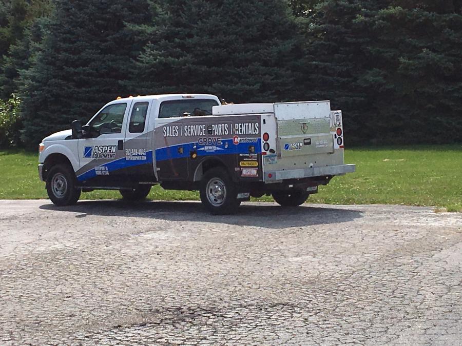 Aspen Equipment added a third field service truck to its Davenport, Iowa, fleet.