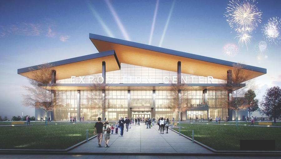 Built in 2018 by HBP Joint Venture, Hueber-Breuer Construction, The Pike Company, QPK Design, Gilbane Building Company and C&S Companies, the new Expo Center boasts 110,000 sq. ft. of open floor space and can accommodate more than 7,900 people.