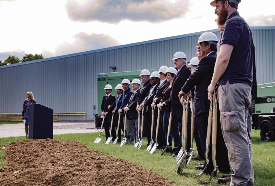 Following the remarks, the speakers participated in a ceremonial groundbreaking.