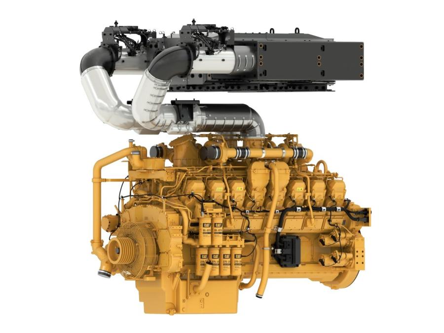 The 3516E uses a dual-SCR-only aftertreatment to meet EU Stage V, U.S. EPA Tier IV Final, and California Air Regulations Board (CARB) requirements.