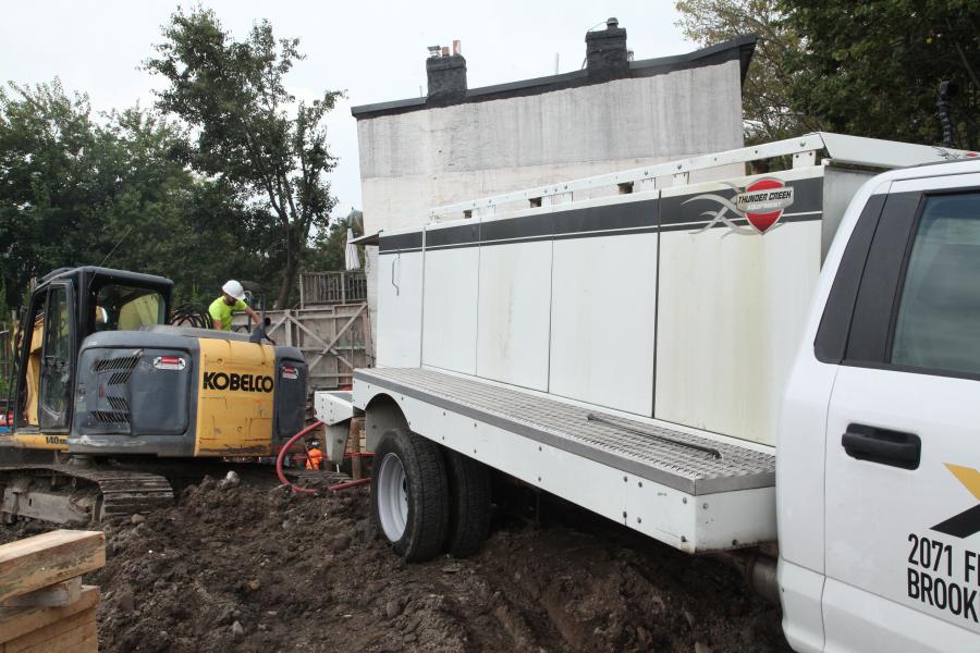 The MTU 920 has capacity for 920 gal. of diesel fuel and leverages a series of 115-gal. fuel tanks connected through a common manifold mounted to the body of a Ford F550 truck body.