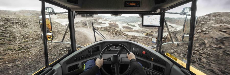 Volvo Haul Assist allows articulated haulers to communicate real-time positions to each other, improving hauler traffic flow on jobsites.