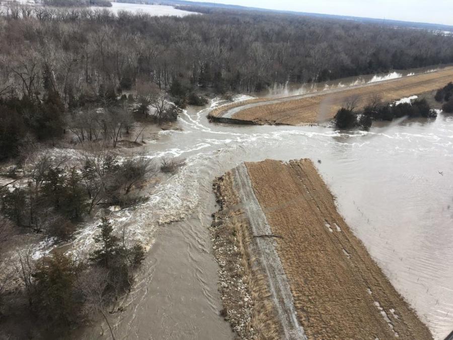 There are more than 500 miles of levees on the Missouri, Platte and Elkhorn rivers, and tributaries that have experienced significant flood damage since March 2019.
(U.S. Army Corps of Engineers photo)