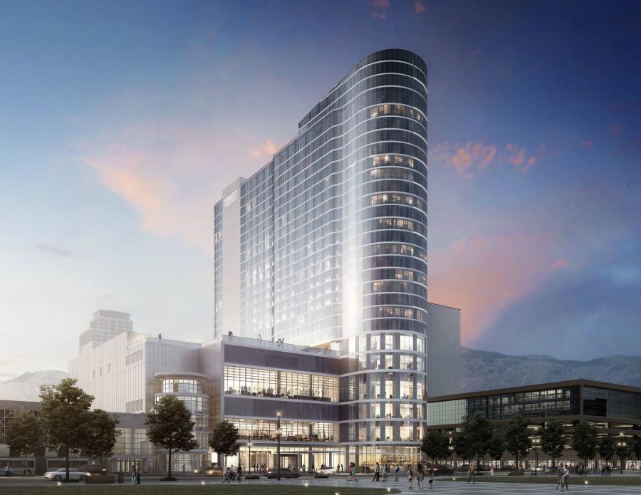 The new convention center in Salt Lake broke ground on Jan. 10, 2020. The 60,000 sq. ft. facility will be complete by October 2022.
(Portman Holdings photo)